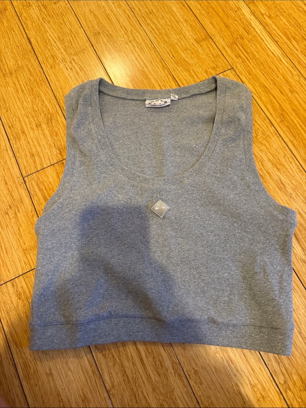 The Upside Gray Women's Cropped Tank Top